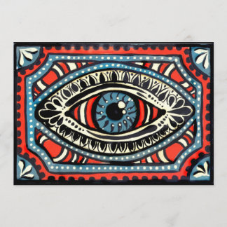 Blue Gypsies Eye Invitation