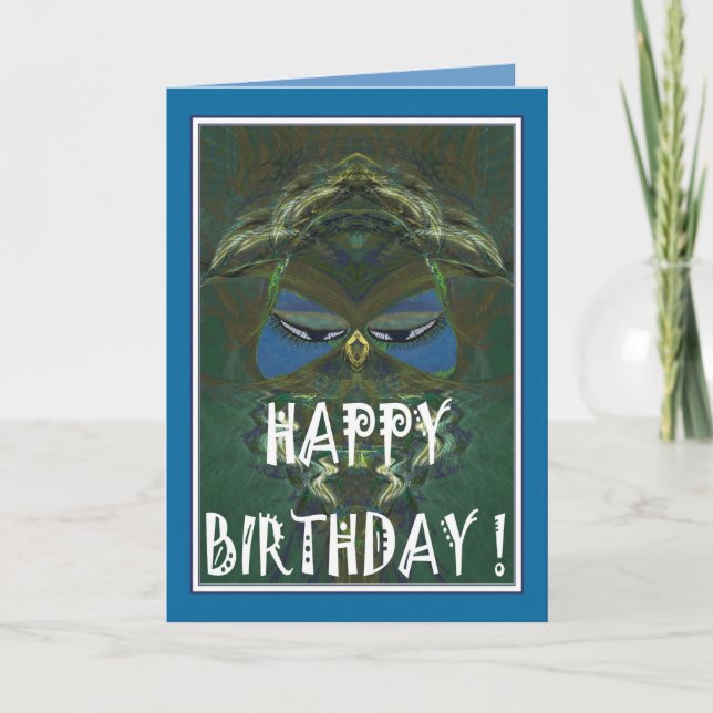 BLUE GYPSY - BIRTHDAY CARD (Front)