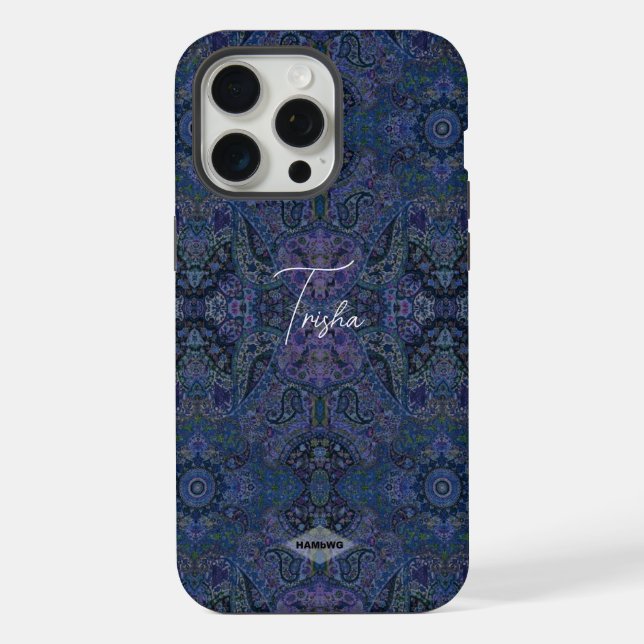 Blue Gypsy Design Cell Phone Case (Back)