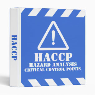 Blue HACCP Hazard Analysis Binder