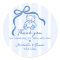 Blue Hand Drawn Doodle Bow & Teddy Boy Baby Shower