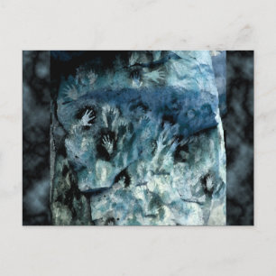 Blue Hands Postcard