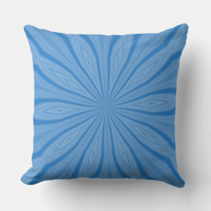 Blue Hanukkah Streaks Throw Pillow