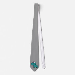 Blue Happy Hippo Tie