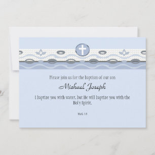 Blue Harmony Rectangular Invitation