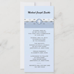 Blue Harmony Slim Invitation