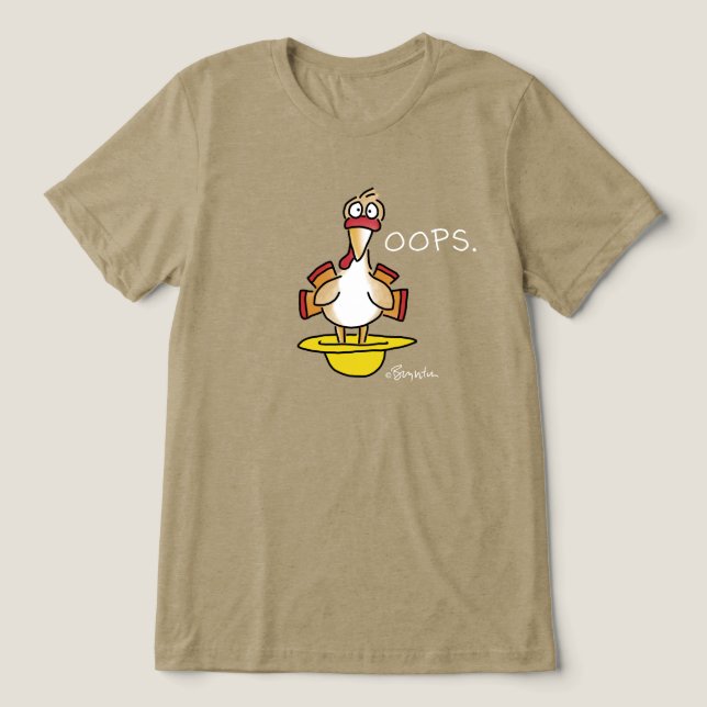BLUE HAT GREEN HAT RED HAT OOPS Sandra Boynton  Tri-Blend Shirt (Design Front)