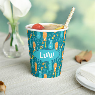 Blue Hawaii and Tropical Itch Paper Cups