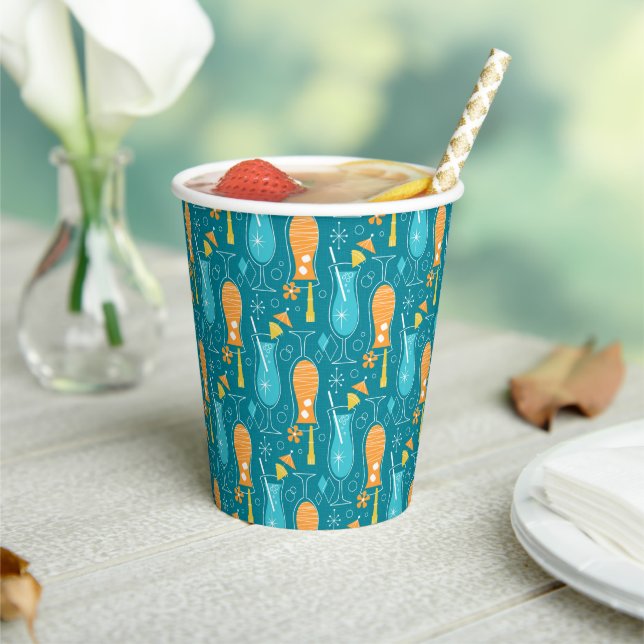Blue Hawaii and Tropical Itch Paper Cups (Insitu)