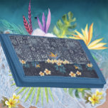 Blue Hawaii Botanical Tapa Trifold Wallet<br><div class="desc">The beauty and allure of the Hawaiian islands knows no boundaries. It is a place and culture loved by millions of people the world over. Fill your home with Aloha! My shop features several Hawaiian designs including contemporary Hawaiian quilt, traditional tapa, Aloha shirt themed prints and lovely Hawaiian floral prints....</div>