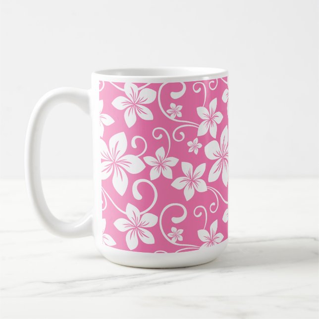 BLUE HAWAII (BUBBLEGUM PINK) COFFEE MUG (Left)