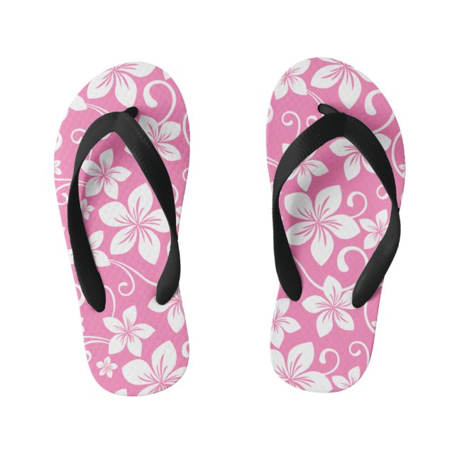 BLUE HAWAII (BUBBLEGUM PiNK) Kid's Flip Flops (Footbed)