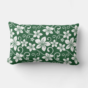 BLUE HAWAII (FOREST GREEN) LUMBAR PILLOW