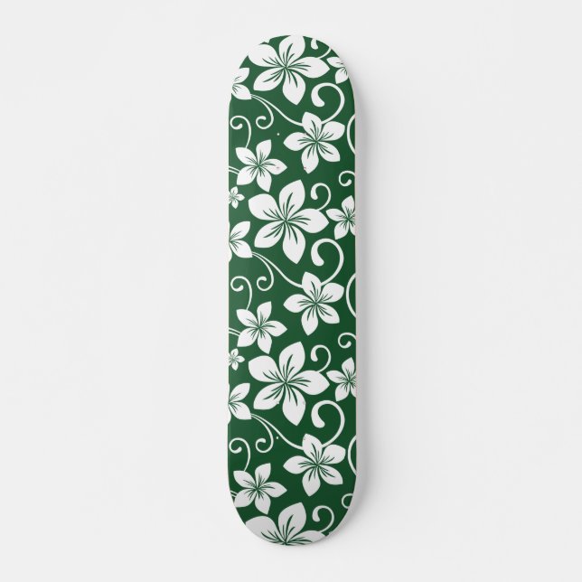 BLUE HAWAII (FOREST GREEN) SKATEBOARD (Front)