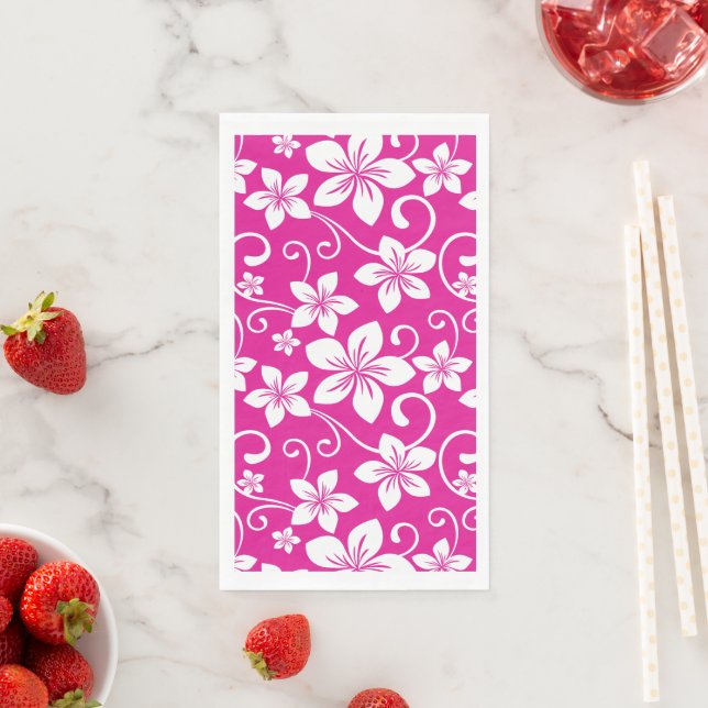 BLUE HAWAII (HOT PINK) NAPKIN (Insitu)