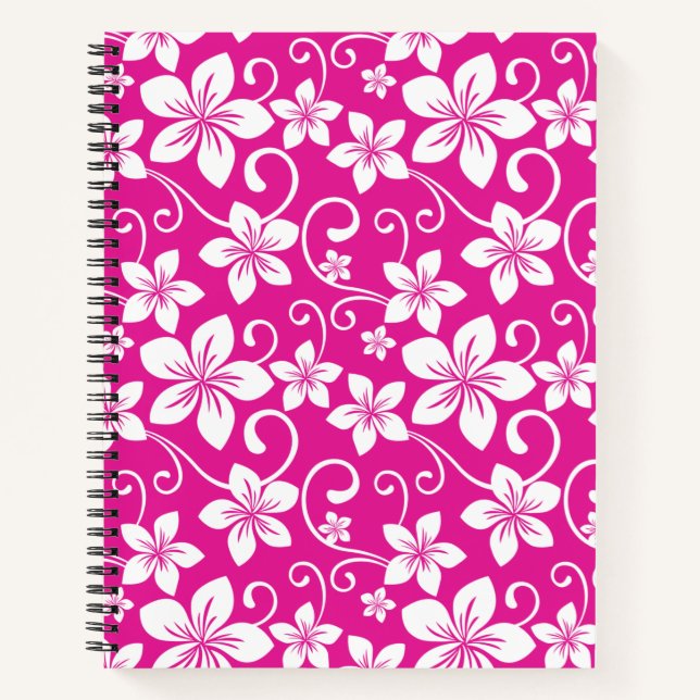 BLUE HAWAII (HOT PINK) NOTEBOOK (Front)