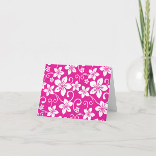 BLUE HAWAII (HOT PINK) THANK YOU CARD