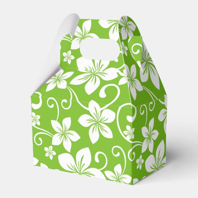 BLUE HAWAII (LIME) FAVOR BOX (Front Side)