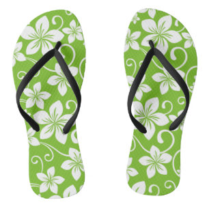 BLUE HAWAII (LIME) FLIP FLOPS