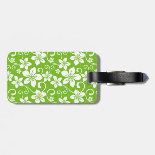 BLUE HAWAII (LIME) LUGGAGE TAG