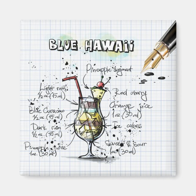 Blue Hawaii Magnet (Front)