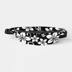 BLUE HAWAII PATTERN IN BLACK FANNY PACK