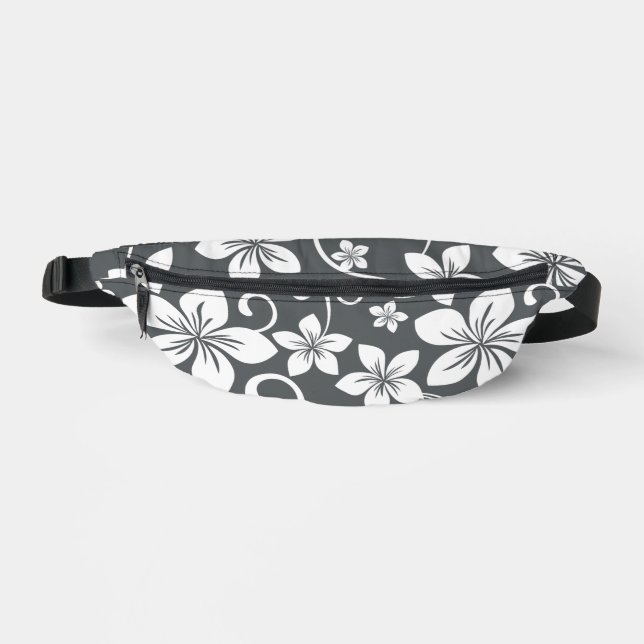 BLUE HAWAII PATTERN IN PEWTER FANNY PACK (Front)