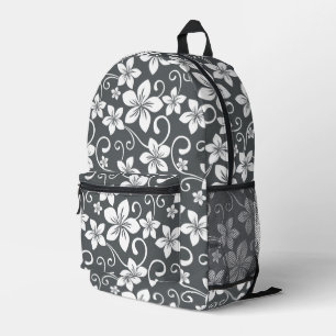 BLUE HAWAII PATTERN IN PEWTER PRINTED BACKPACK