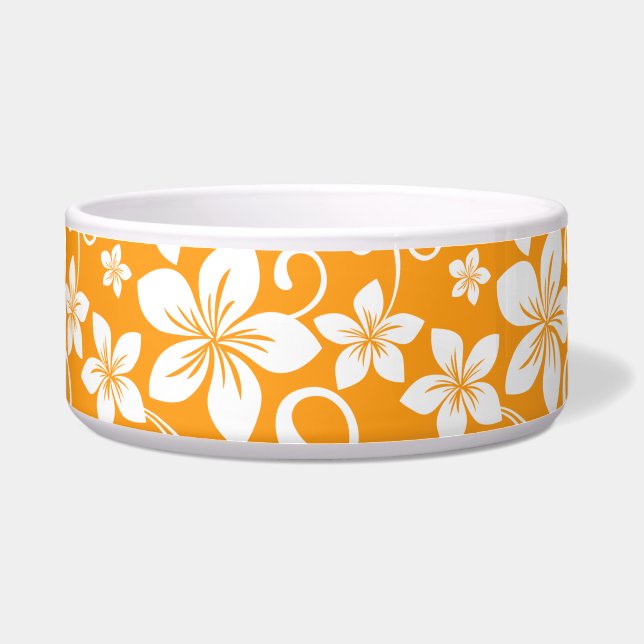 BLUE HAWAII PATTERN IN TANGERINE (Front)