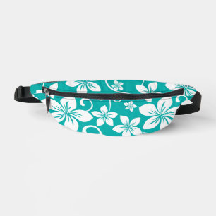 BLUE HAWAII PATTERN IN TEAL FANNY PACK