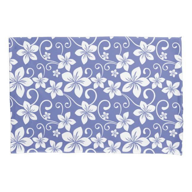 BLUE HAWAII (PERIWINKLE) PILLOWCASE (Front-Left)