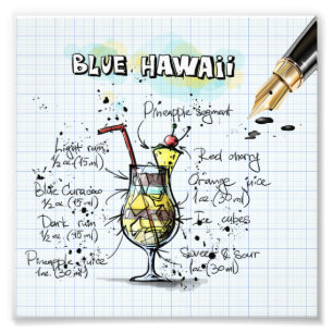 Blue Hawaii Photo Print