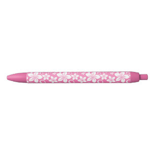 BLUE HAWAII (PINK) BLACK INK PEN