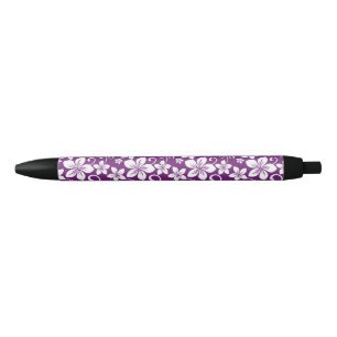 BLUE HAWAII (PLUM) BLACK INK PEN
