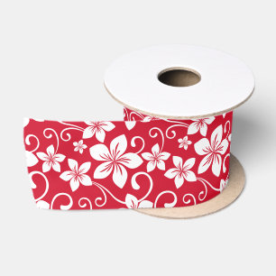 BLUE HAWAII (RED) SATIN RIBBON