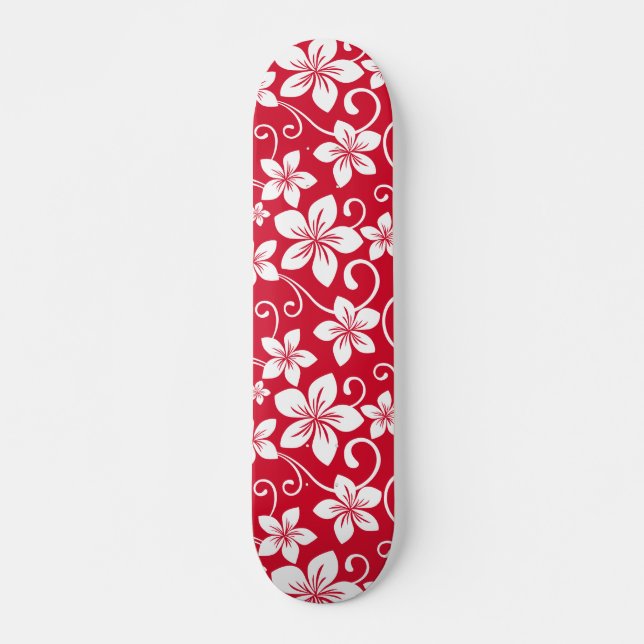 BLUE HAWAII (RED) SKATEBOARD (Front)