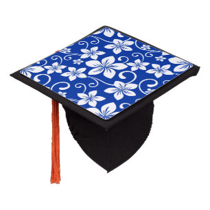 BLUE HAWAII (ROYAL BLUE) GRADUATION CAP TOPPER