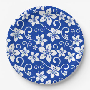 BLUE HAWAII (ROYAL BLUE) PAPER PLATE