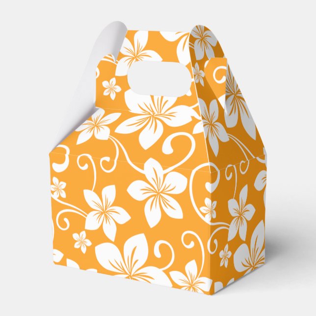 BLUE HAWAII (TANGERINE) FAVOR BOX (Front Side)
