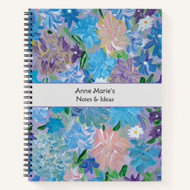 Blue Haze Personalized Notebook (Front)