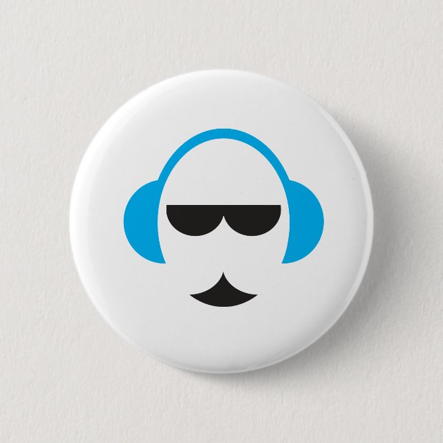 Blue Headphones Button (Front)