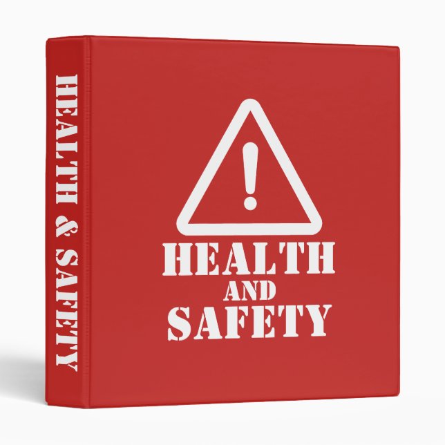 Blue Health and Safety Manual Binder (Front/Spine)