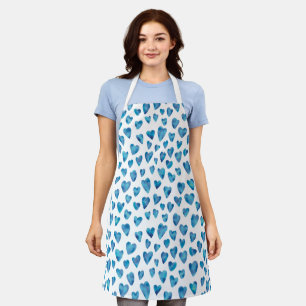 Blue Heart Apron