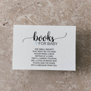 Blue Heart Black Calligraphy Book Request Insert