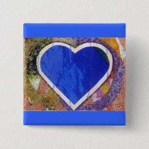 Blue Heart Button