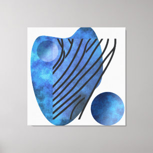 Blue Heart Canvas Print