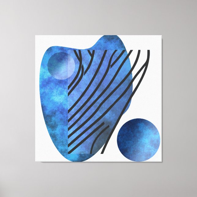 Blue Heart Canvas Print (Front)
