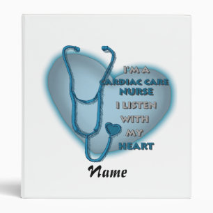 Blue heart Cardiac Care Nurse binder