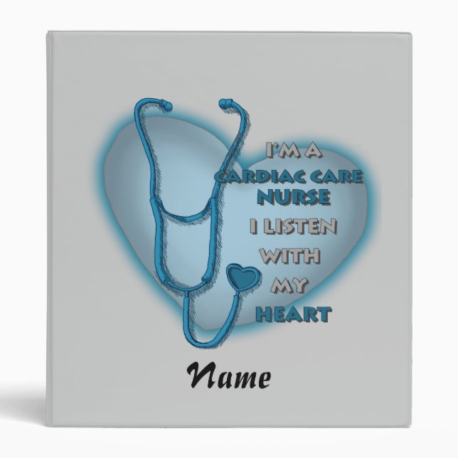 Blue Heart Cardiac Care nurse Binder (Front)