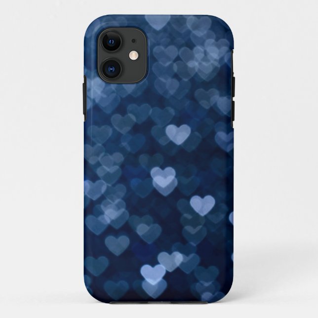 blue heart Case-Mate iPhone case (Back)